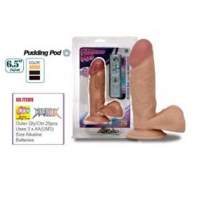 Pudding Pod 16.5 cm Realistik Penis Vibratör