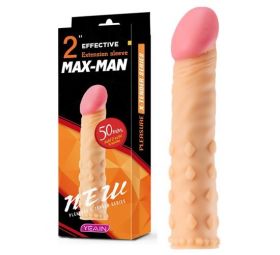 Max Man 50mm Dolgulu Penis Kilifi - 3
