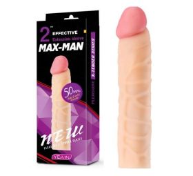 Max Man 50mm Dolgulu Penis Kilifi - 1