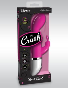 Crush - Sweet Heart %100 Silikon Tavsan Vibratör 20 cm