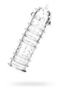 Atoys TARK 15cm Şeffaf Tırtıklı Penis Kılıfı